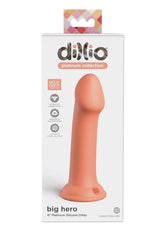 Dillio Platinum Big Hero Silicone Dildo 6in
